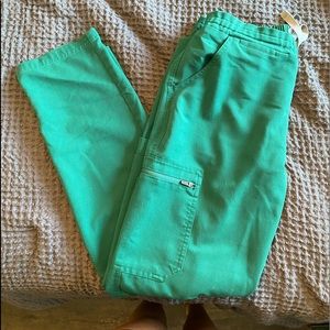 Figs Hunter Green Scrub Pants